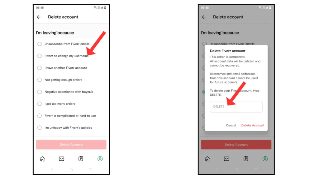reason-and-confirm-delete-fiverr
