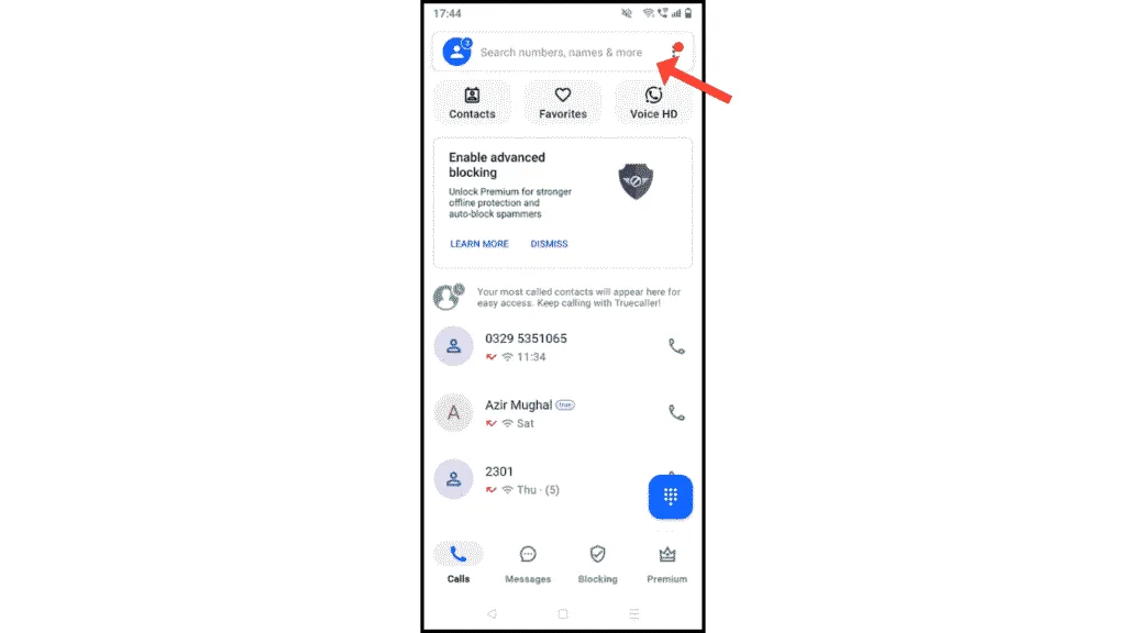 truecaller-search-bar