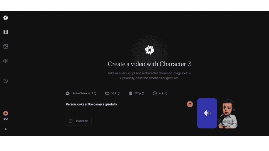create-baby-podcast-video-on-Hedra