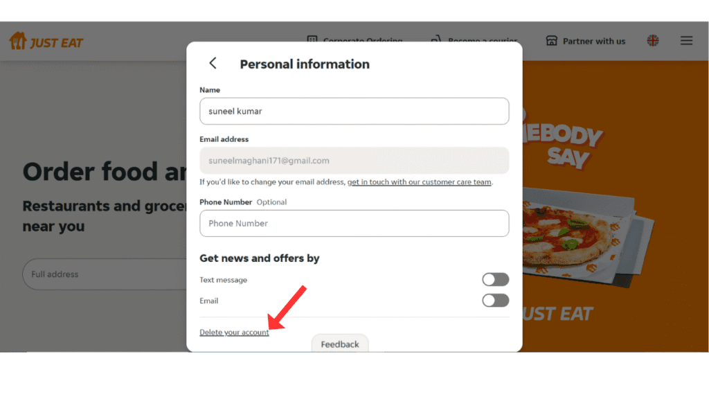 delete-just-eat-account