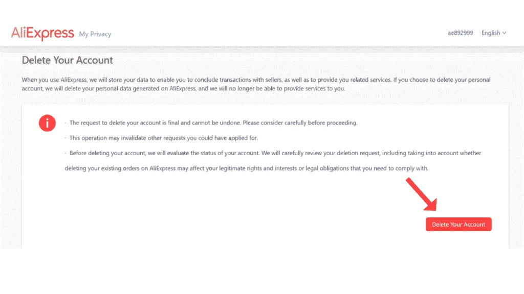 delete-aliexpress-account