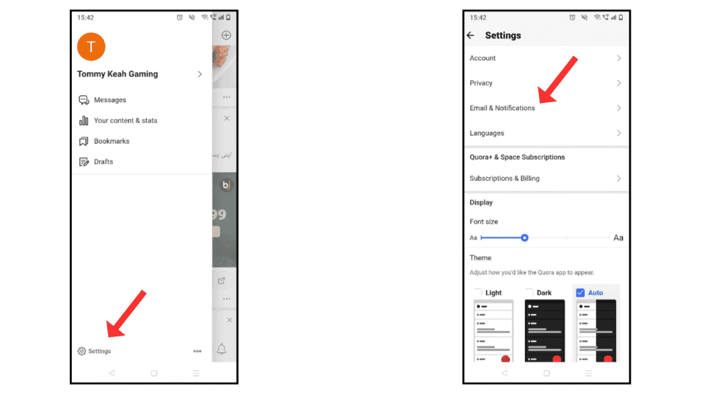 quora-setting-and-email-notifications