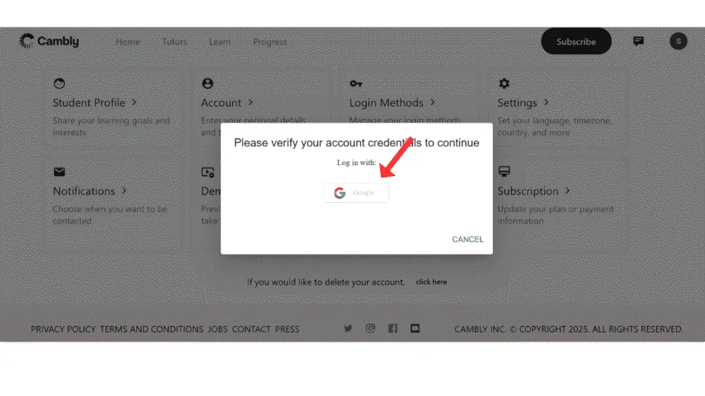 cambly-account-verification