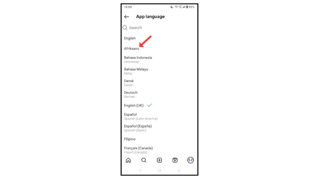 change-instagram-language