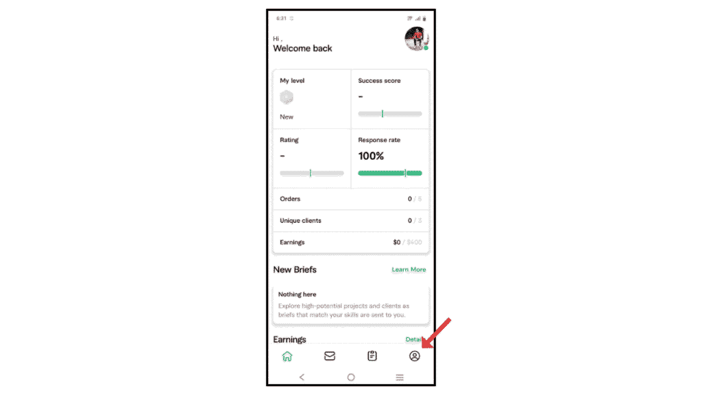 fiverr-profile-on-phone