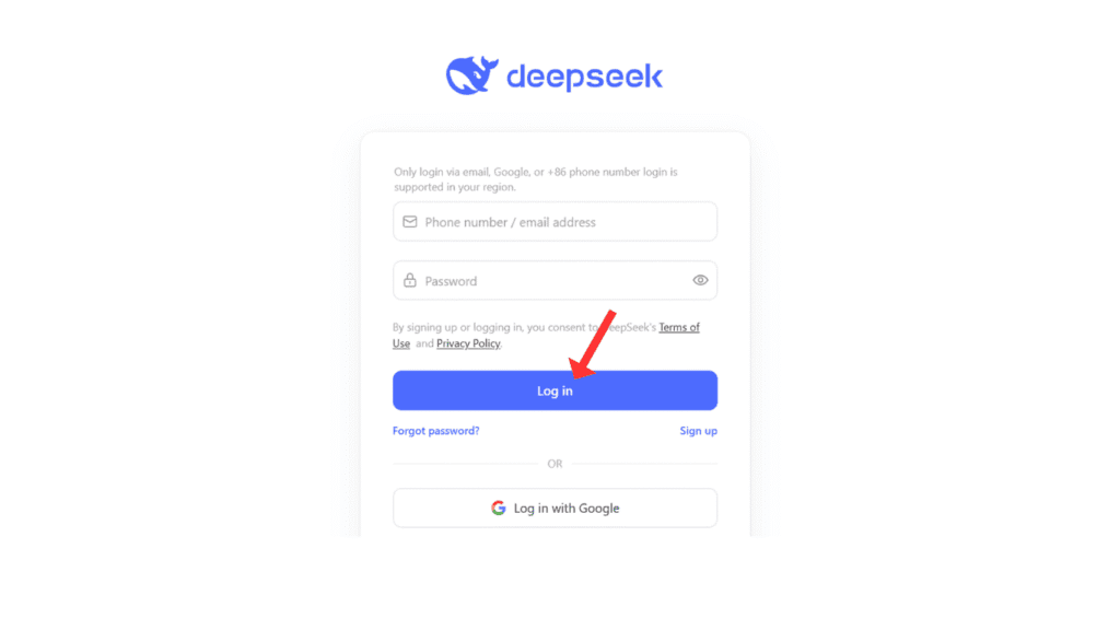 login-deepseek-account