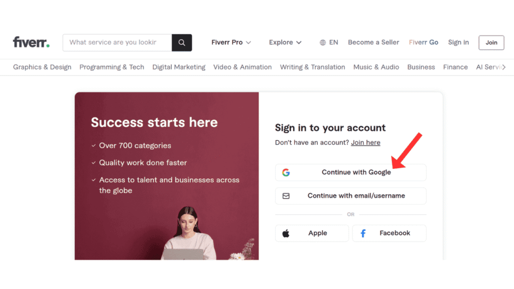 login-fiverr-account