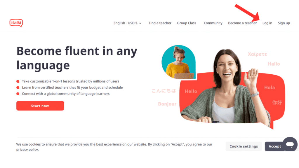 login-italki-account