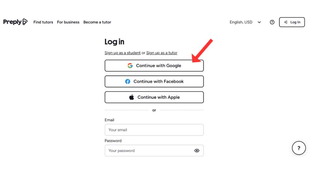 login-preply-account
