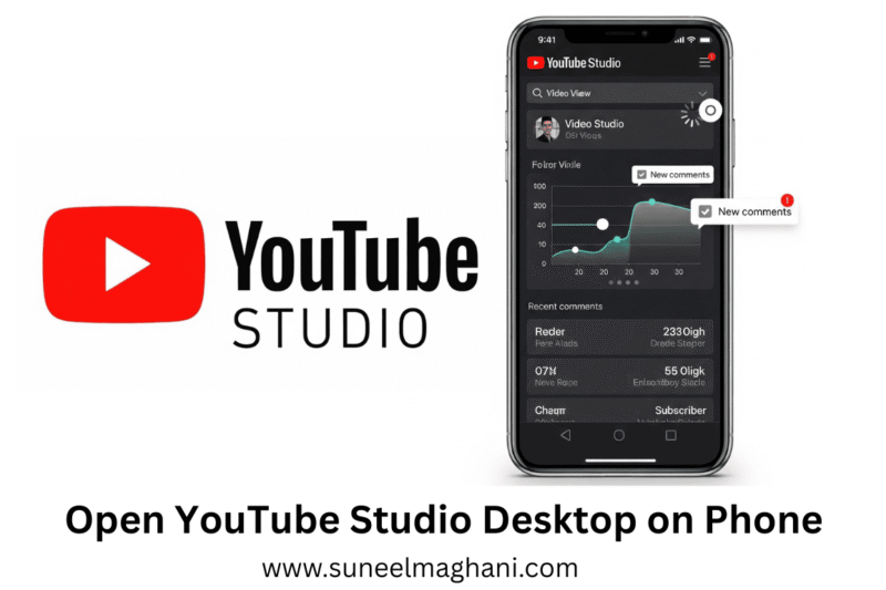 How To Open YouTube Studio Desktop on Phone