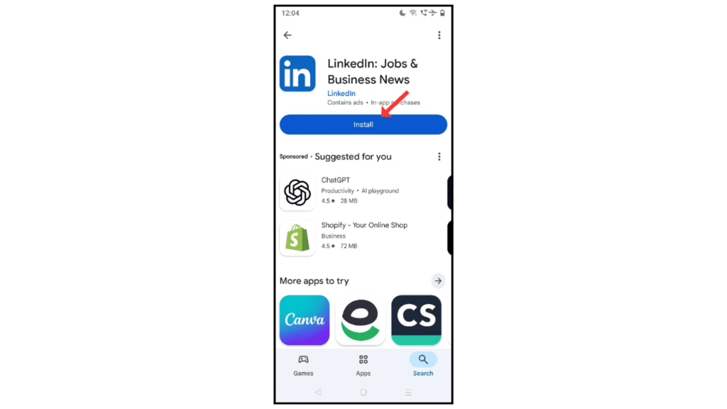 install-linkedin-app