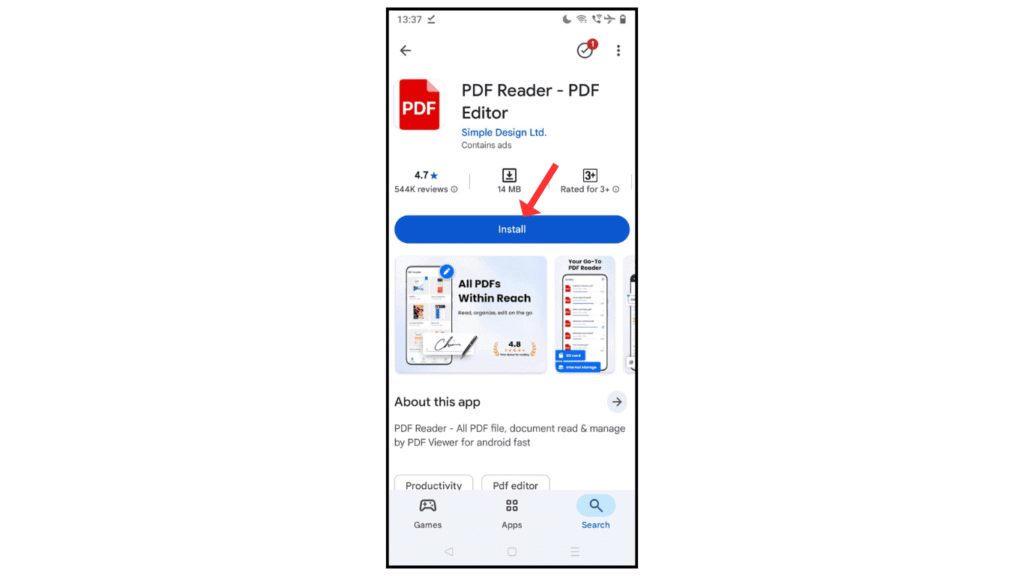 install-pdf-editer-app