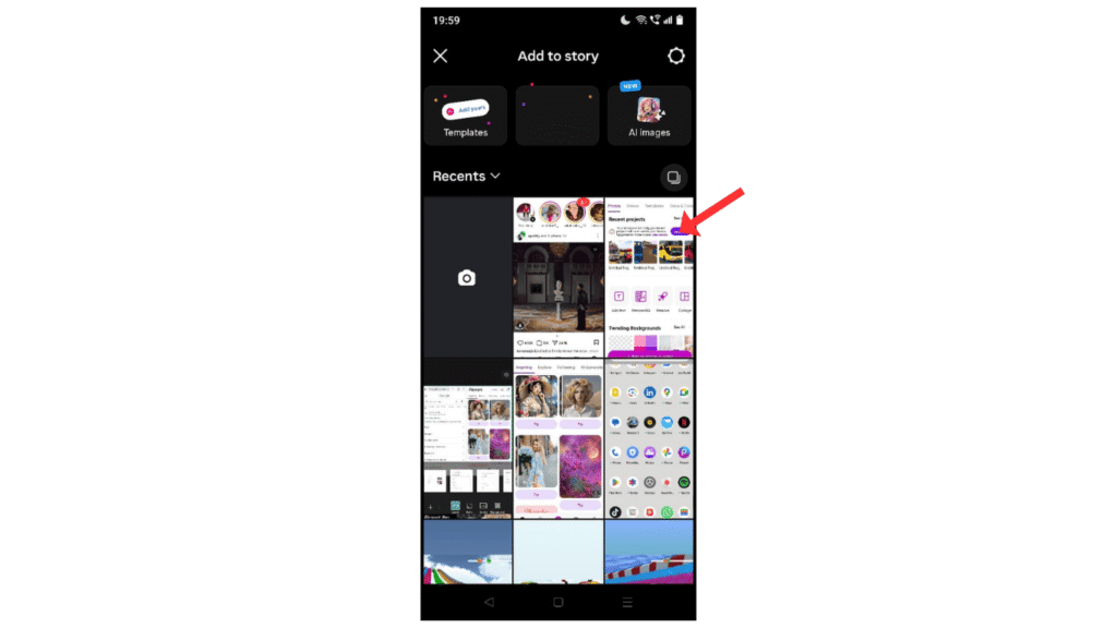 select-the-image-for-instagram-story