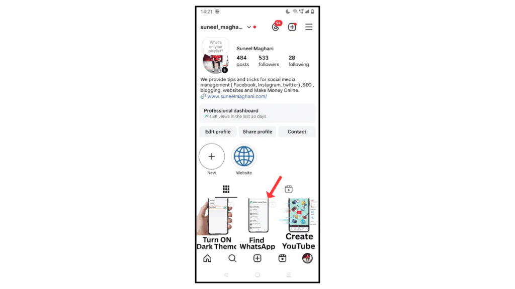 select-the-reel-on-instagram
