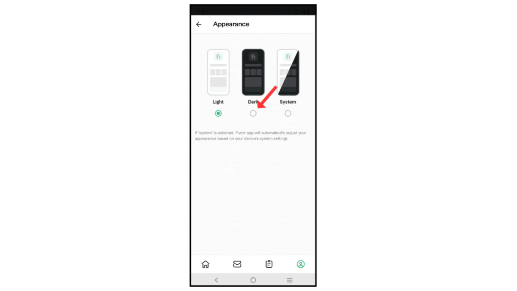 turn-on-fiverr-dark-mode