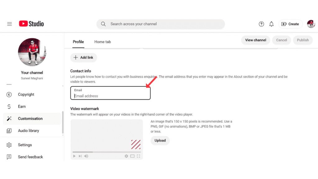 add-contact-email-on-youtube-channel