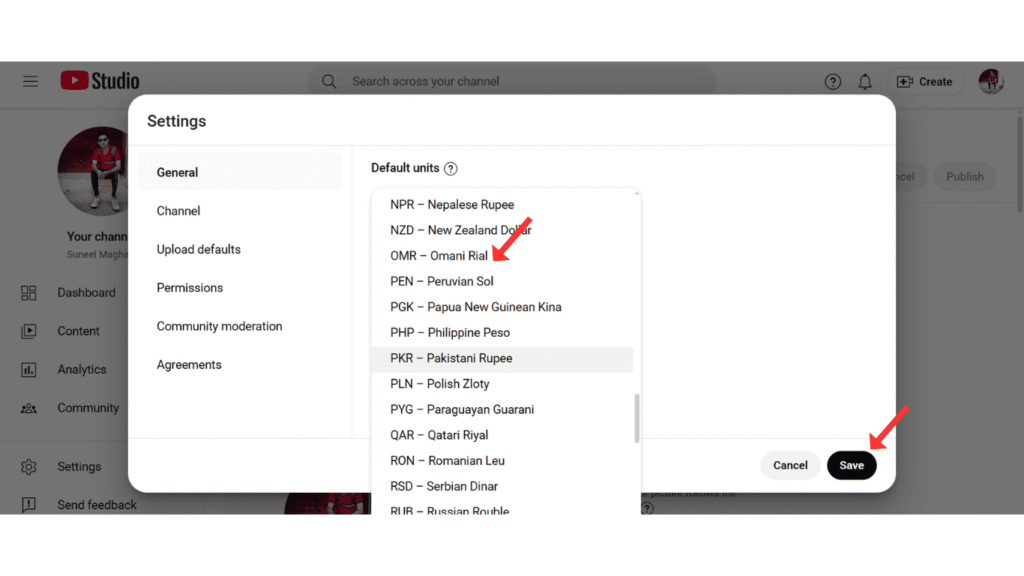 change-youtube-currency