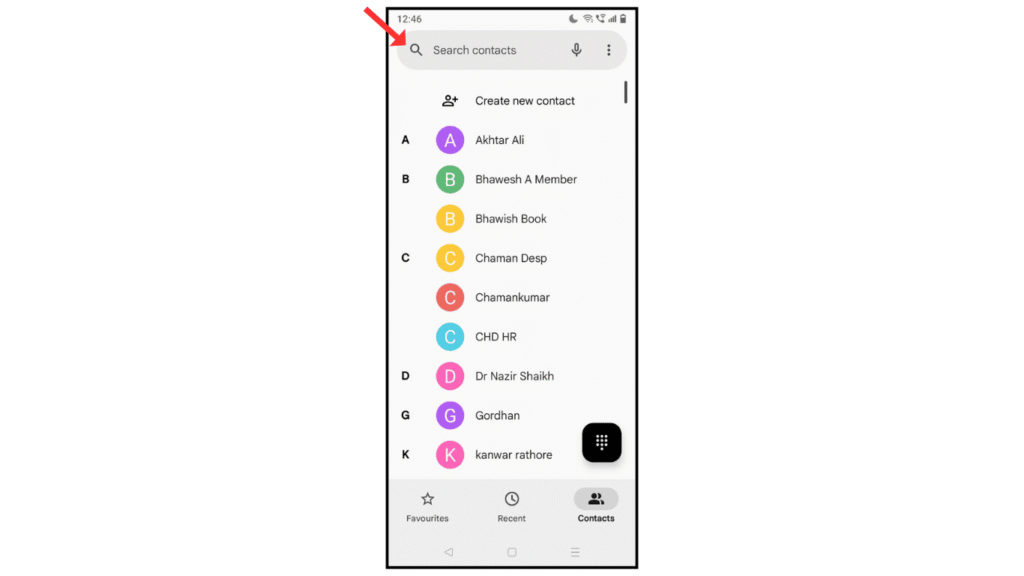 contact-on-android