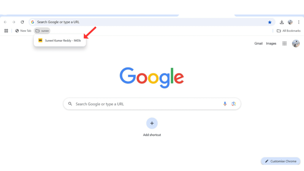 created-google-bookmark-folder