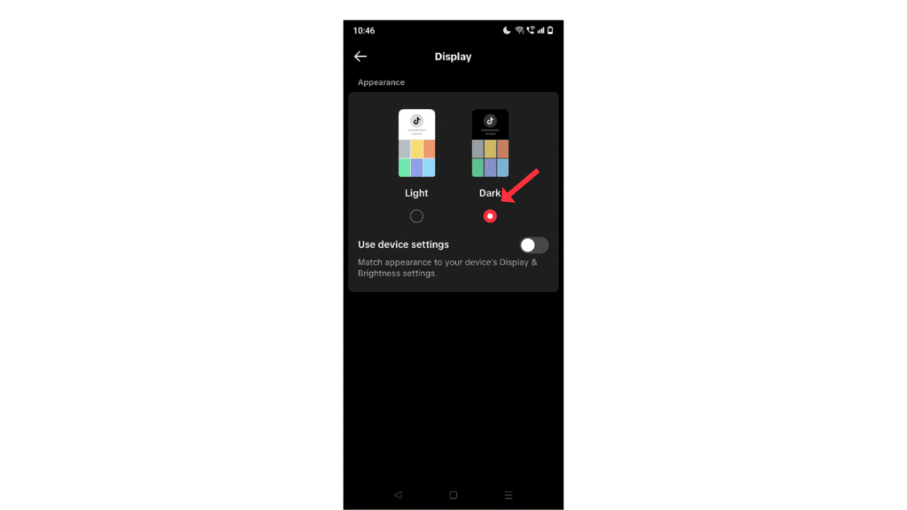 enable-dark-mode-on-tiktok