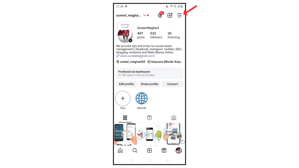 instagram-three-lines-on-phone