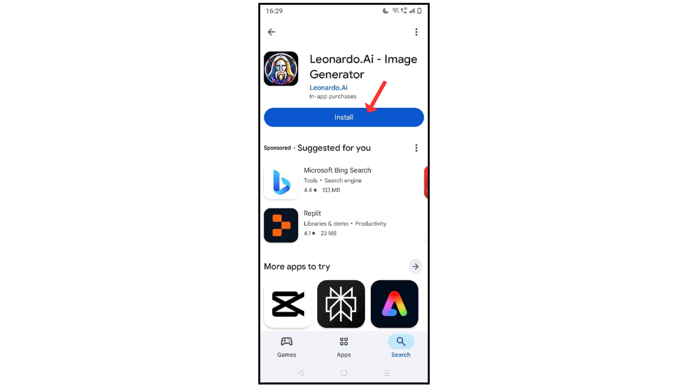Leonardo-install-app