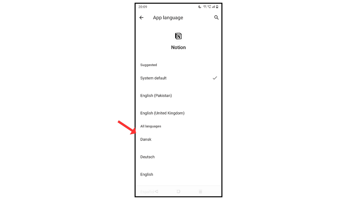 change-language-on-notion-ai
