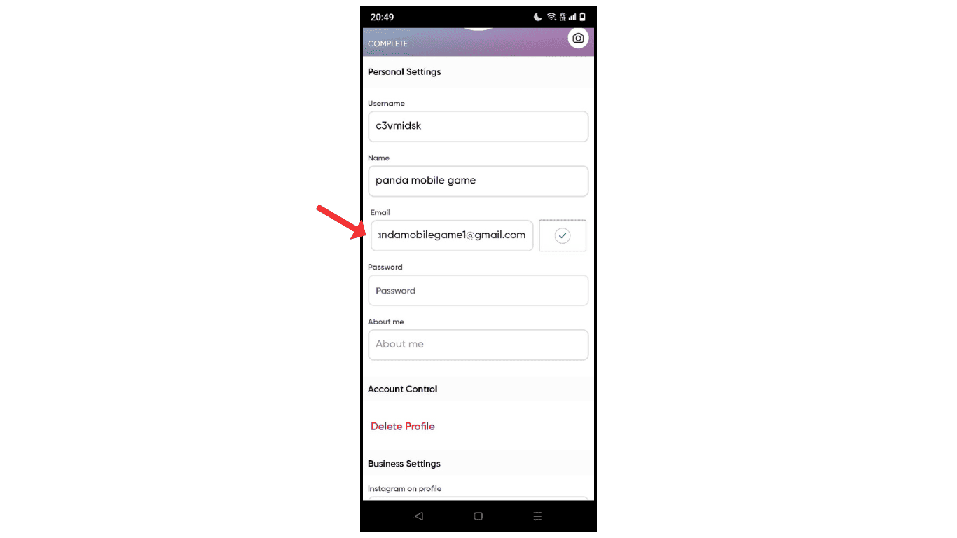 picsart-email-settings