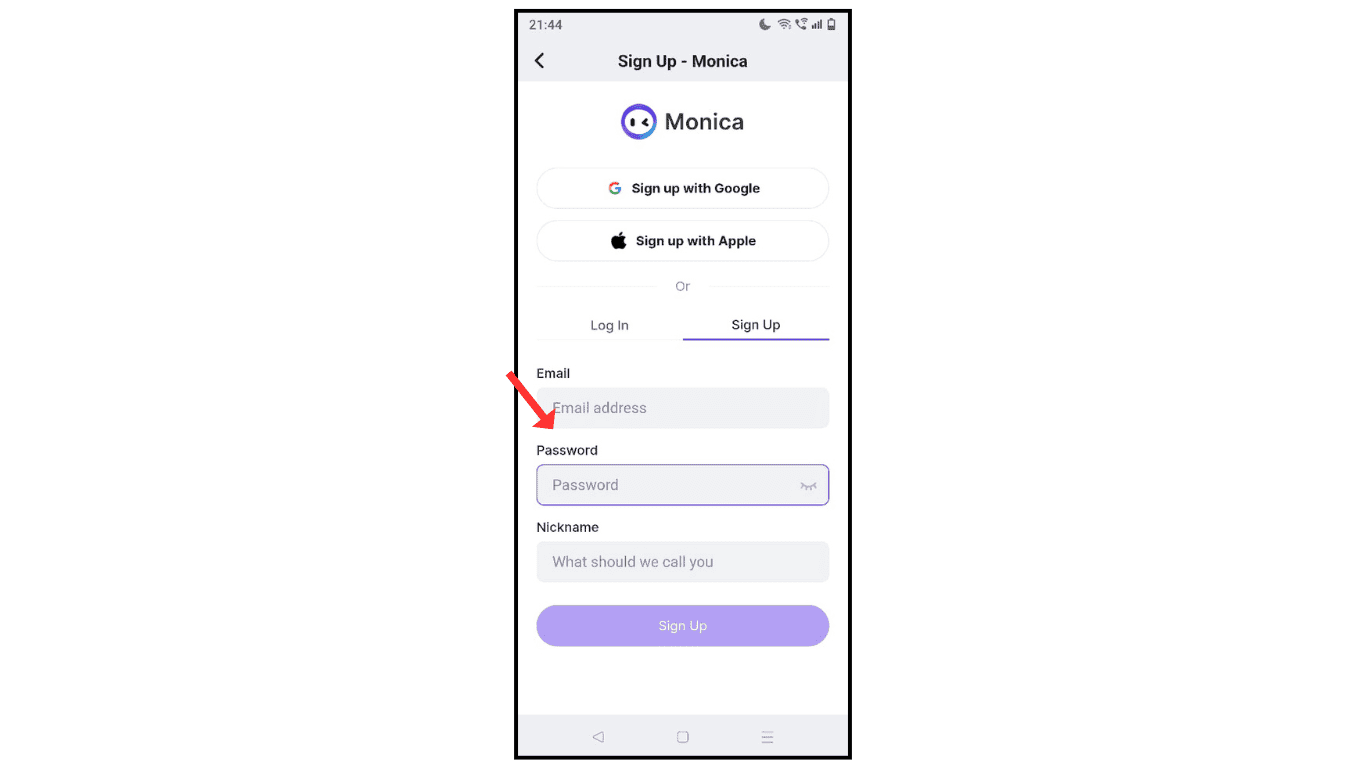 enter-email-and-password-monica-ai