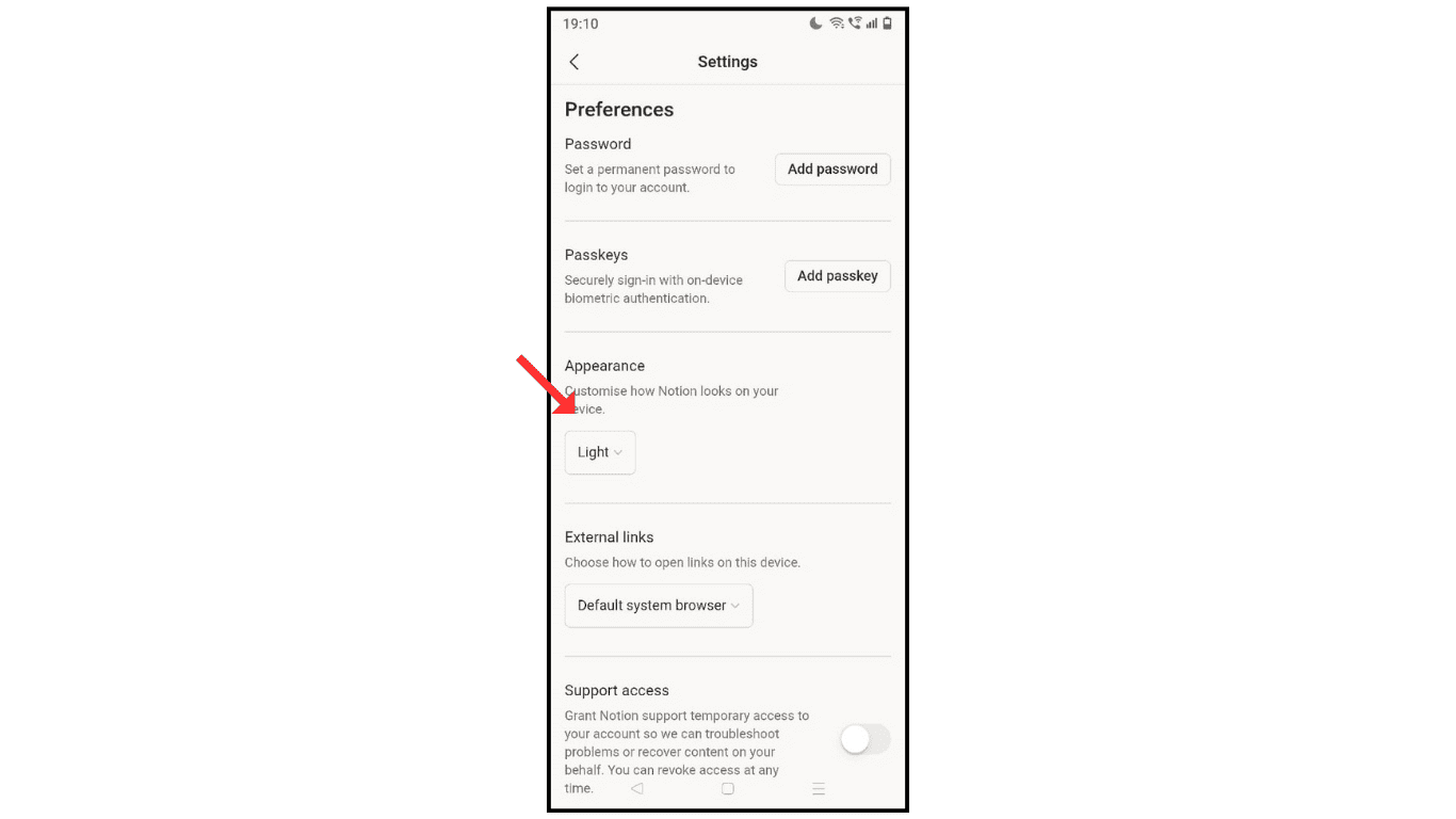 notion-theme-appearnece-settings