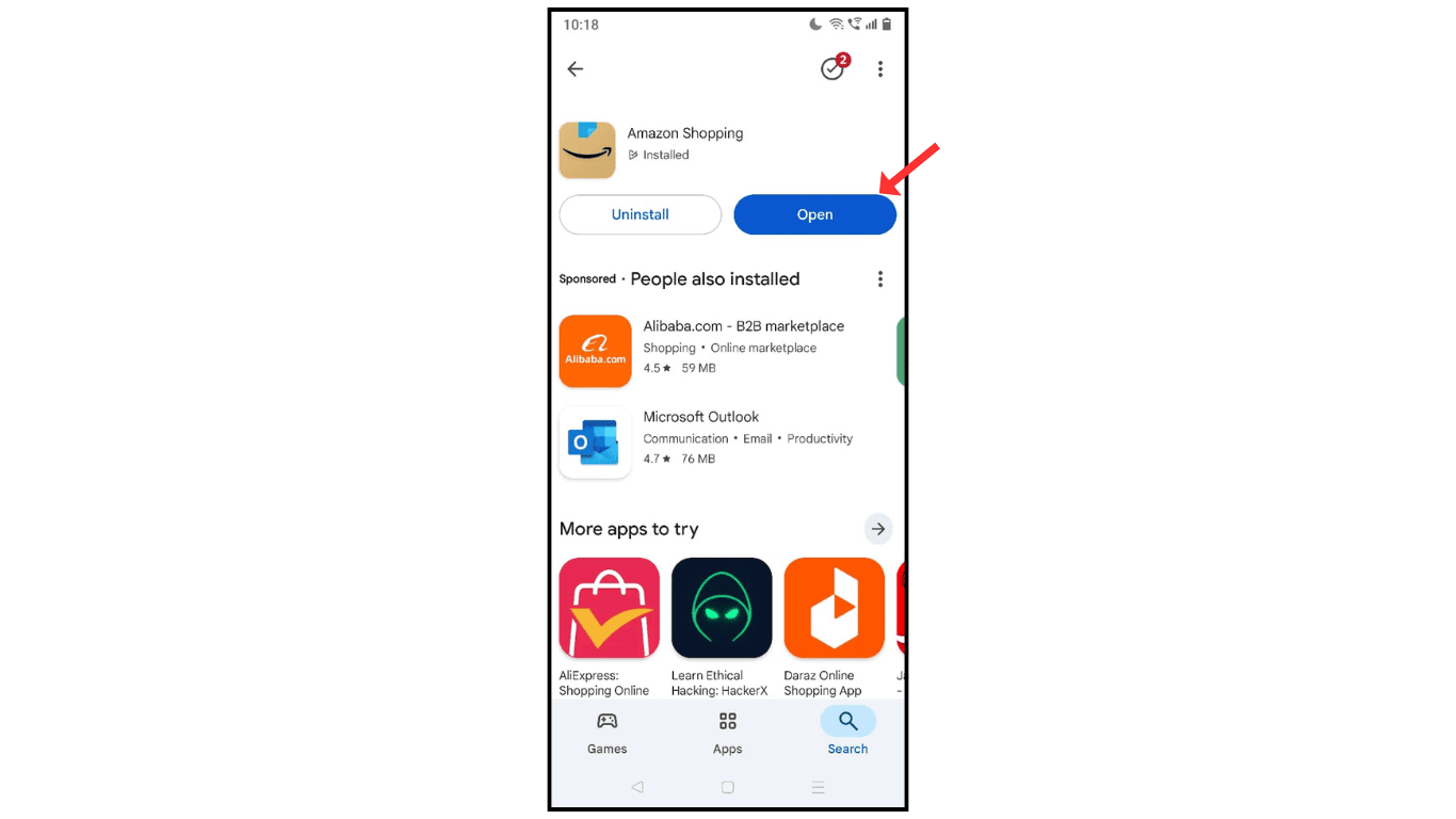open-amazon-app