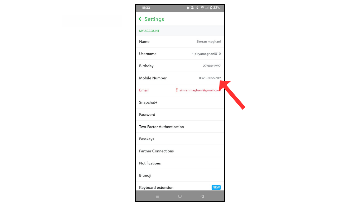 snapchat phone nuber