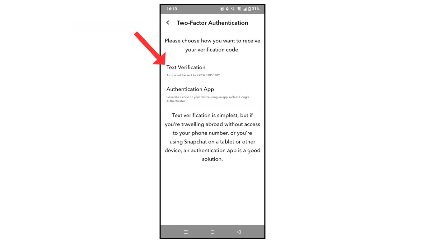 turn on two factor authentication