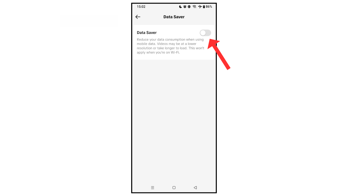 tiktok data saving mode