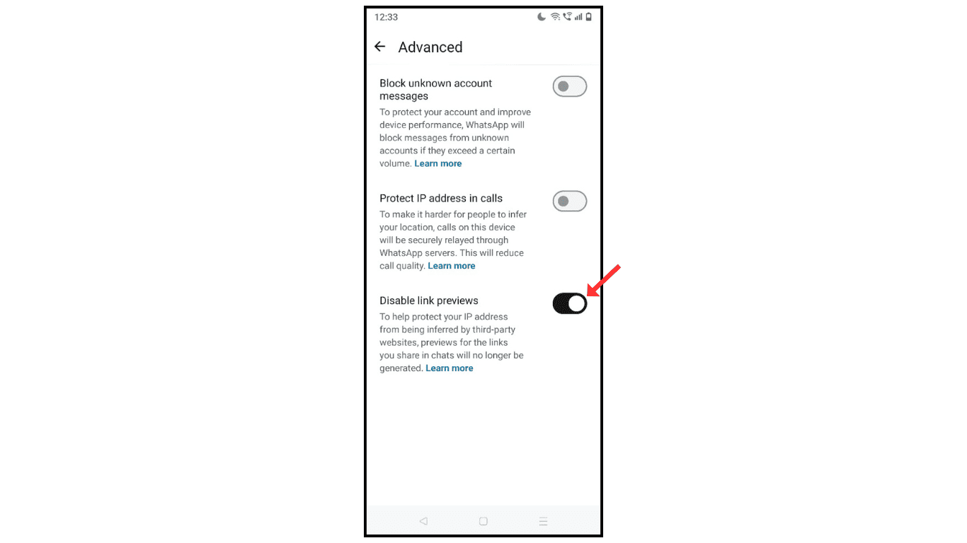 trun-off-link-preview-on-whatsapp
