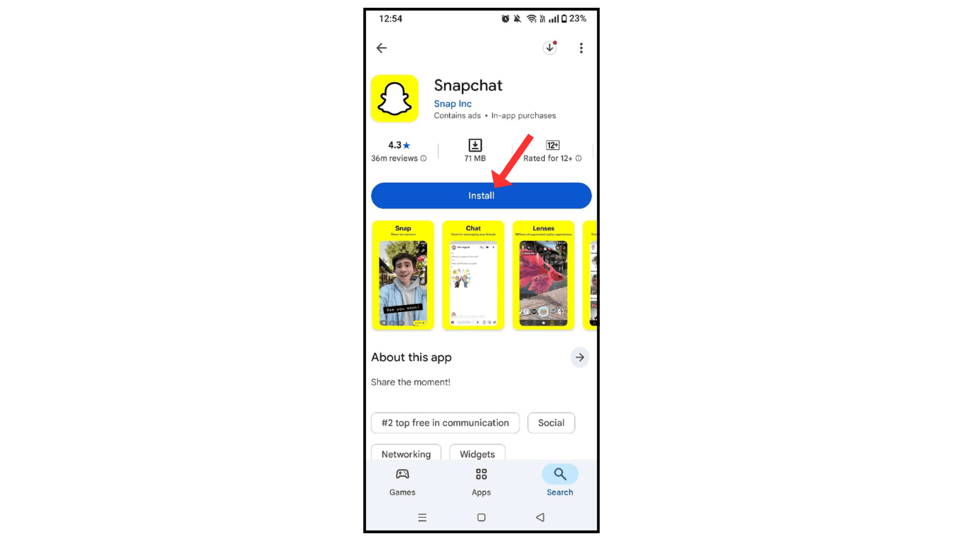 install-snapchat-app